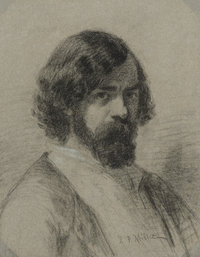 Portrait of Narcisse Virgile Diaz de la Peña by Jean Francois Millet