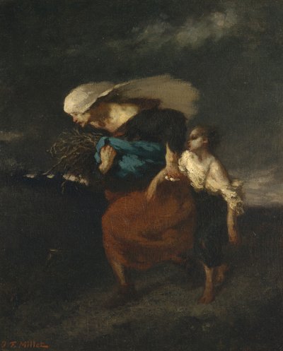 Retreat from the Storm, ca. 1846 by Jean Francois Millet