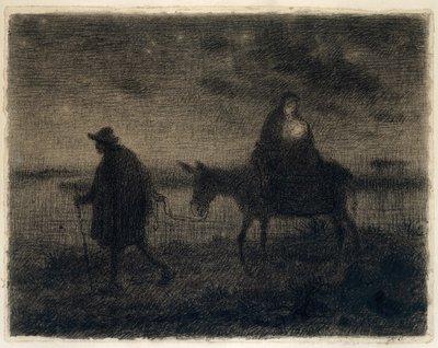 The Flight Into Egypt by Jean Francois Millet