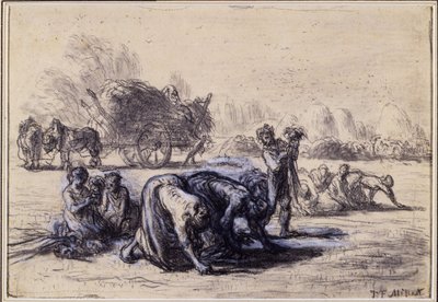 The Month of August: The Gleaners, c.1851-52 by Jean Francois Millet