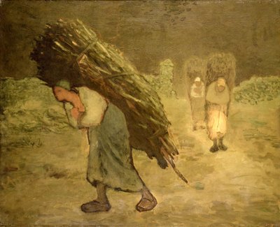 Winter: The Faggot Gatherers by Jean Francois Millet