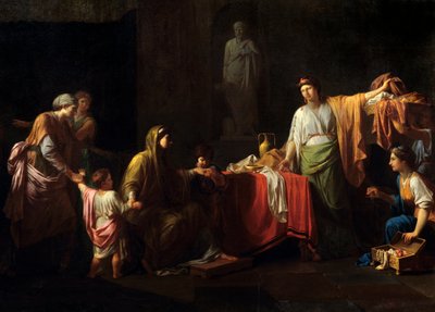 Detail: Cornelie, Mother of the Gracques by Jean François Pierre Peyron