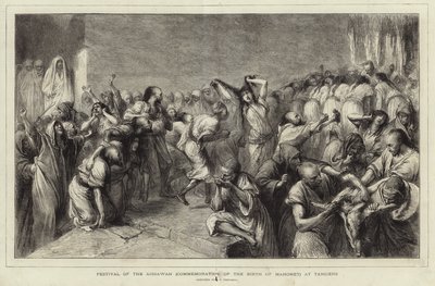 Festival of the Aissawah by Jean Francois Portaels