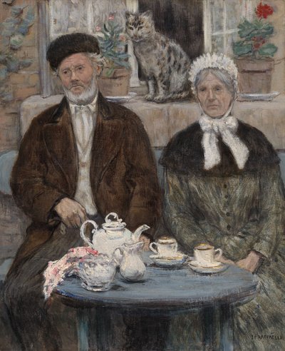 Afternoon Tea by Jean Francois Raffaelli