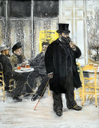 Bohemians at the Cafe by Jean Francois Raffaelli