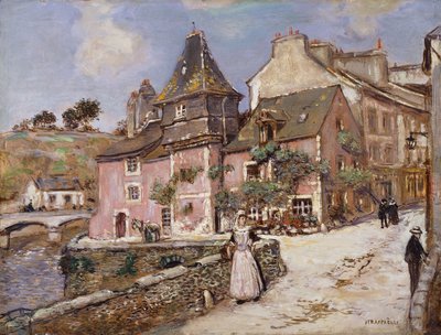 Breton Town Scene by Jean Francois Raffaelli