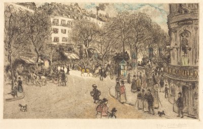 The Boulevard of the Italians by Jean Francois Raffaelli