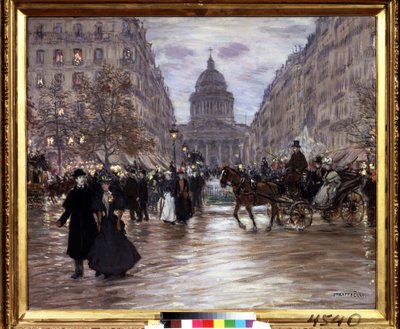Boulevard Saint Michel by Jean Francois Raffaelli