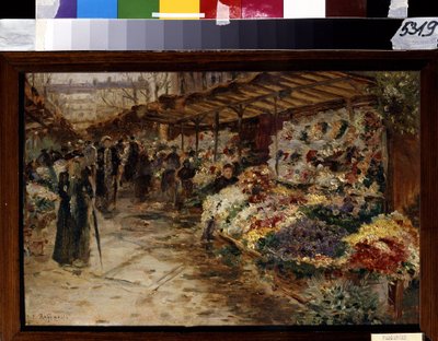Flower Market by Jean Francois Raffaelli