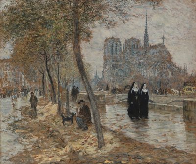 Notre Dame de Paris by Jean Francois Raffaelli