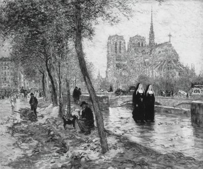 Notre Dame de Paris by Jean Francois Raffaelli