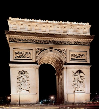 View of the Arc de Triomphe realized by Jean Francois Chalgrin by Jean Francois Therese Chalgrin