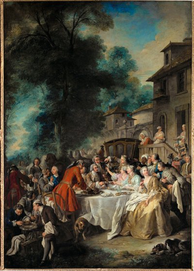 A Hunting Breakfast by Jean François de Troy