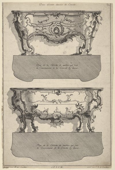 Designs for Two Commodes from 