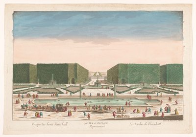 View of Vauxhall Gardens in London by Jean François Daumont