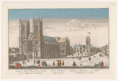 View of Westminster Abbey and St Margaret