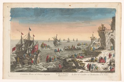 View of the Port of Caudebec at the Mouth of the Seine River by Jean François Daumont