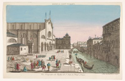 View of the Church of Santi Giovanni e Paolo in Venice by Jean François Daumont