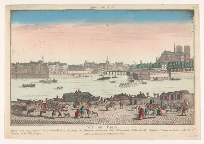View of the City of Paris from Quai de Miramion by Jean François Daumont