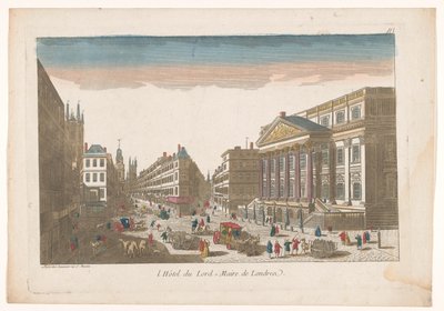 View of the Mansion House in London (title on object: l