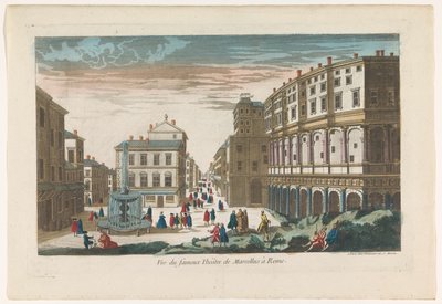 View of the Theatre of Marcellus in Rome by Jean François Daumont