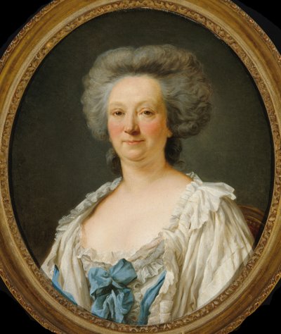 Portrait of Madame Geoffrin 1699-1777 by Jean François Gilles Colson