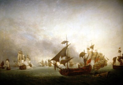 Naval Battle of the Island of Grenada by Jean Francois Hue