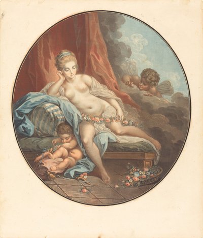 Venus in Reflection by Jean François Janinet after Jacques Charlier