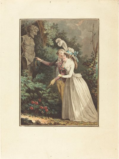 Ah! Let Me See by Jean François Janinet after Nicolas Lavreince