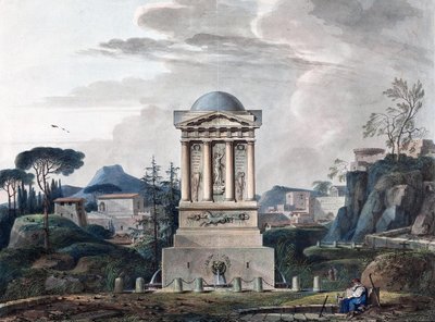 Design of the Fountain in Poltava by Jean François Thomas de Thomon