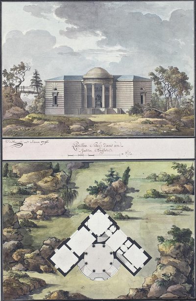 Pavilion in the English Garden by Jean François Thomas de Thomon