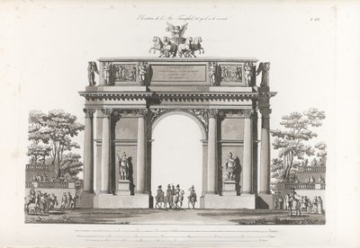 Triumphal Arch. From: Recueil des façades des principaux monuments construits à St.-Pétersbourg, 180 by Jean François Thomas de Thomon