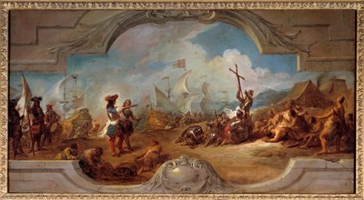Christopher Columbus in America by Jean François de Troy