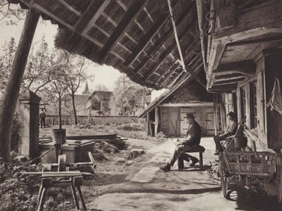 Switzerland: Bernese Farm-House, under the pent-house roof by Jean Gaberell