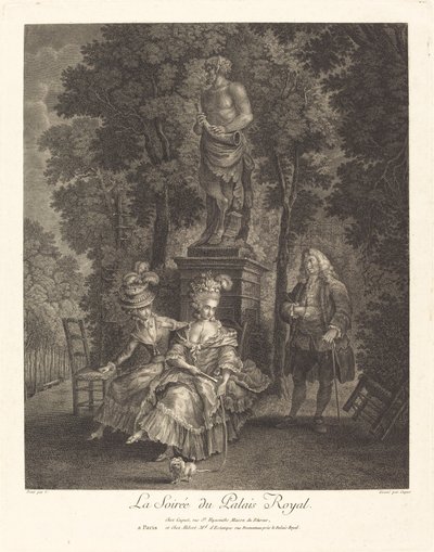 The Evening at the Royal Palace by Jean Gabriel Caquet after François André Vincent