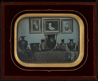 Still Life of Greek Vases and Three Paintings by Jean Gabriel Eynard