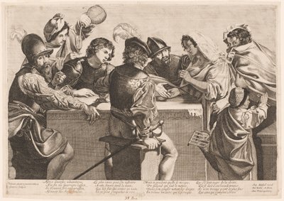 The Fortune Teller by Jean Ganière after Valentin de Boullogne