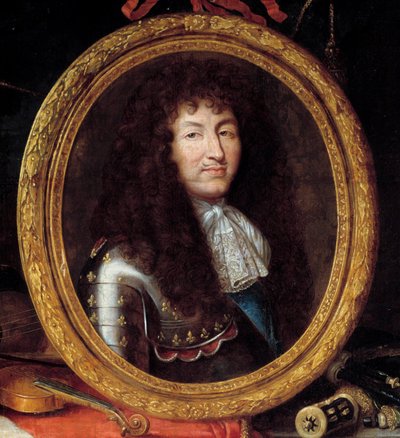 Portrait of Louis XIV King of France (detail) by Jean Garnier