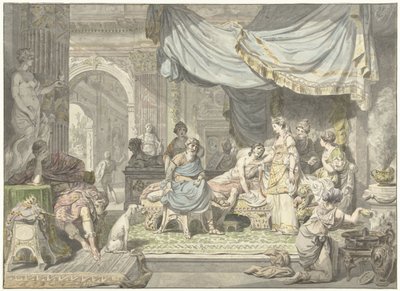 Antiochus Tries to Hide His Love for His Mother Stratonice by Jean Grandjean