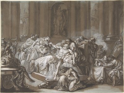 The Death of Seneca by Jean Guillaume Moitte