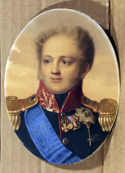 Portrait of Emperor Alexander I of Russia by Jean Henri Benner