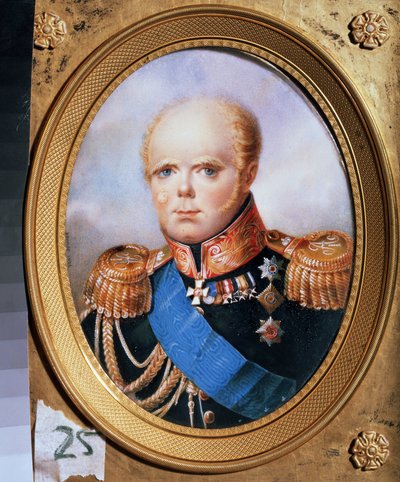 Portrait of the Grand Duke Constantine Pavlovich of Russia (1779-1831) by Jean Henri Benner