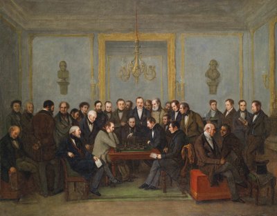 Epic Chess Match Between Pierre Saint Amant and Howard Staunton in 1843 by Jean Henri Marlet