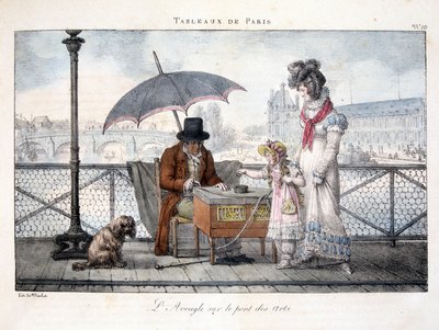The Blind Man on the Pont des Arts - in “Paintings of Paris” by Marlet by Jean Henri Marlet