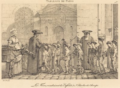 The Brothers Lead the Children, at St. Nicolas des Champs by Jean Henri Marlet
