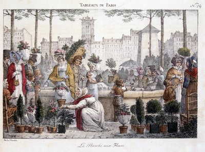 The Flower Market by Jean Henri Marlet