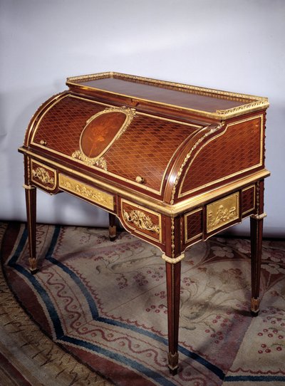 Furniture Louis XVI: Office a Cylinder of the Queen of France Marie Antoinette by Jean Henri Riesener