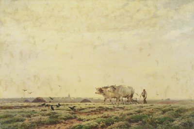 The First Furrows, Haute Alsace or The Labourer, 1883 by Jean Henri Zuber