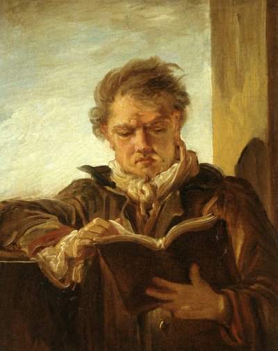 Fragonard - Hubert Robert, Mandel 608 by Jean-Honore Fragonard