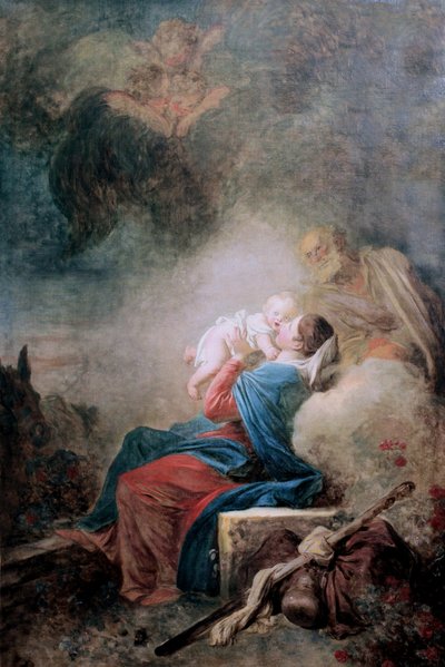 The Rest of the Holy Family by Jean-Honore Fragonard